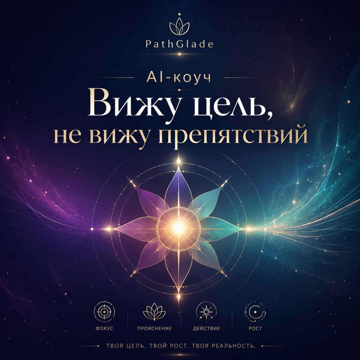 AI-коуч «Вижу цель. Не вижу препятствий» — 30 сессий, доступ 40 дней
